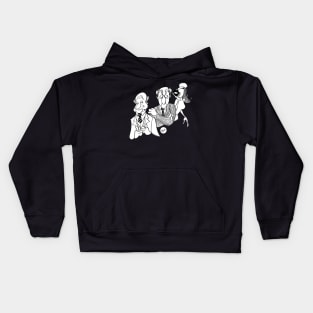 Statler and Waldorf Ala Hirschfeld Kids Hoodie